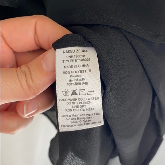 NAKED ZEBRA Sleeveless Blouse - Picture 6 of 6